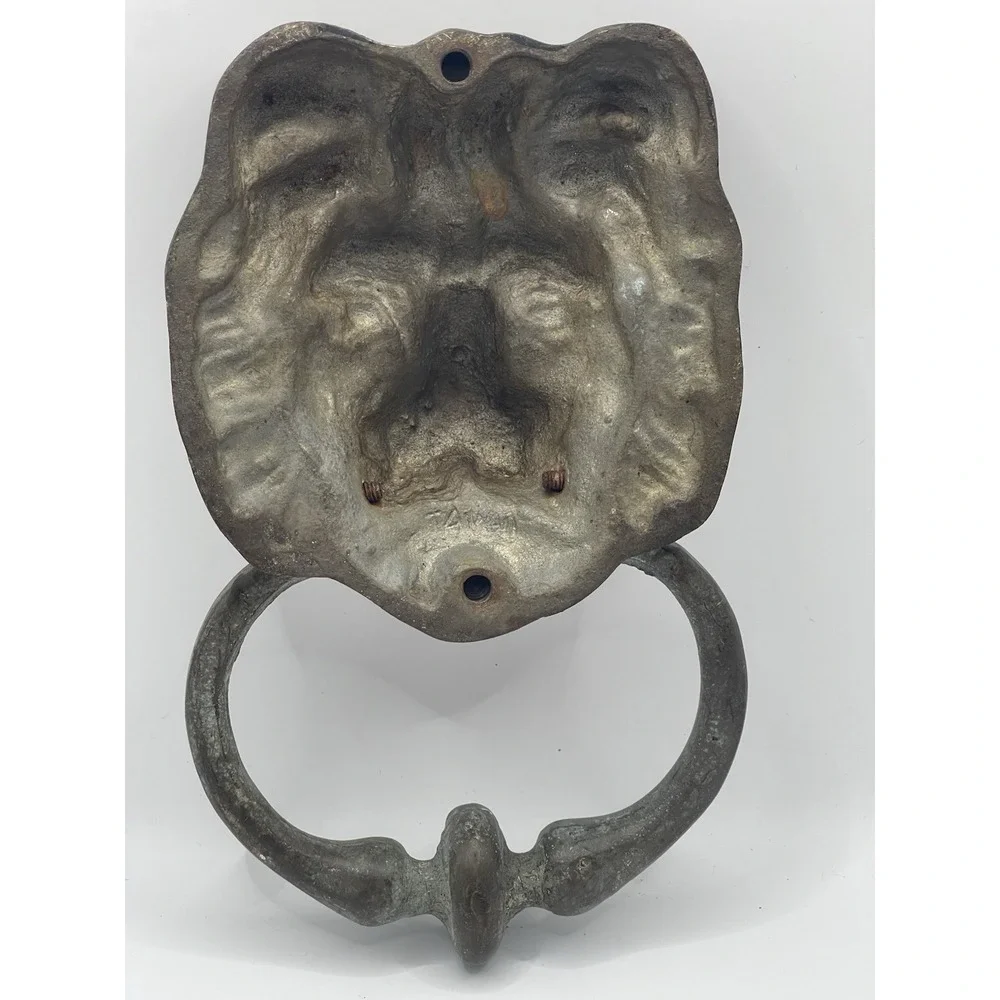 Antique Lion Head Door Knocker – Cast Metal – Architectural Salvage‎ – Vintage